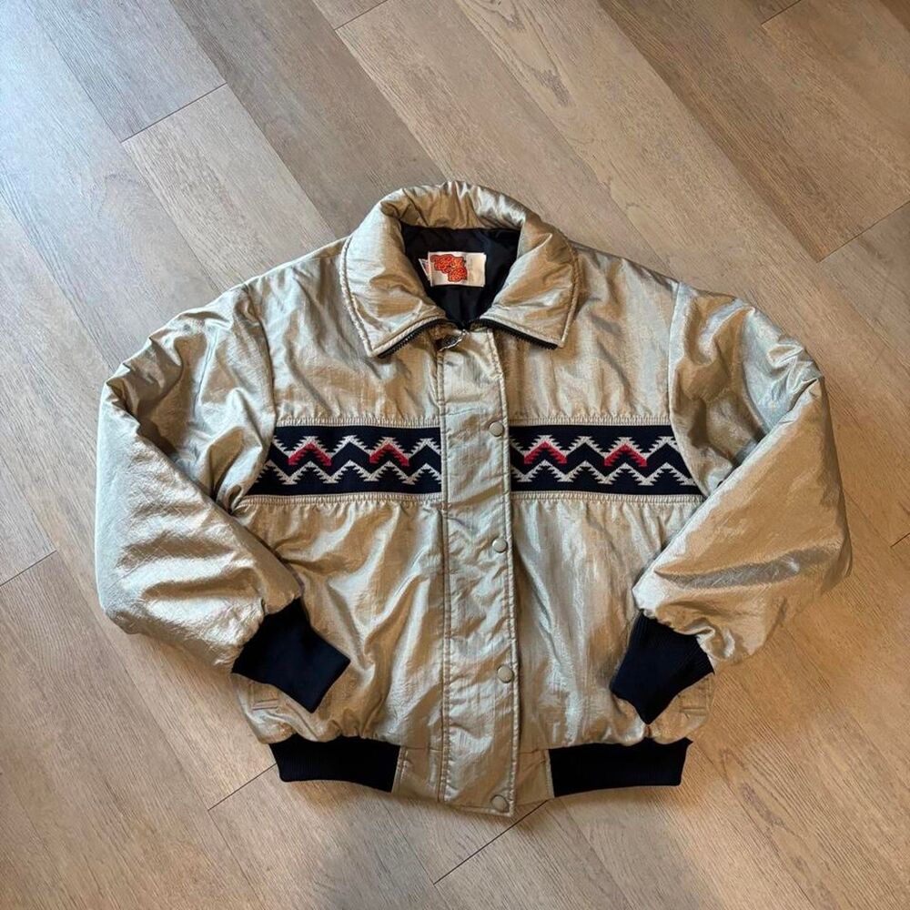 American-vintage Women's Gold and Silver Jacket
